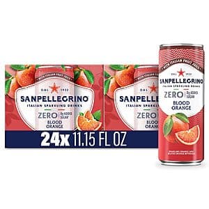 Select Accounts: 24-Pk 11.15-Oz Sanpellegrino Sparkling Zero Added Sugar Beverage $14.20 (Blood Orange) w/ S&S