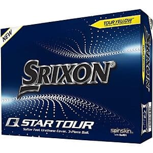 12-Ct Srixon Q-Star Tour 4 Golf Balls (Yellow, Prior Generation) $19.75