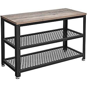 3-Tier VASAGLE Shoe Rack Storage Bench (Holds 6-8 Pairs, 28.7" Wide) $28.95 + Free Shipping
