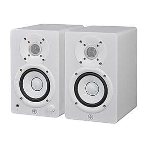 4.5" Yamaha HS4 26W Studio Monitor Speakers (Pair, White or Black) $187.50 + Free Shipping
