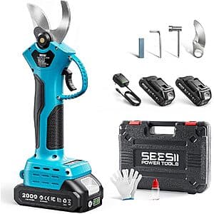 Prime Members: SEESII 1.4" Cordless Pruning Shears w/ 2x 2000mAh Batteries $39.15 + Free S&H
