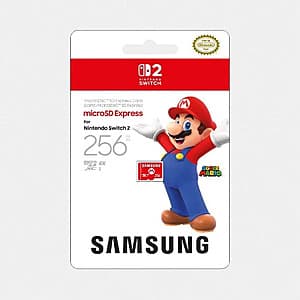 256GB Samsung microSD Express Card for Nintendo Switch 2 $40 + Free Shipping