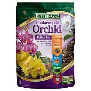 8-Qt Better-Gro Phalaenopsis Orchid All-Purpose Organic Potting Soil Mix $7.40