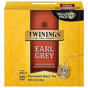 100-Count Twinings Earl Grey Black Tea Bags $8.40 w/ Subscribe & Save