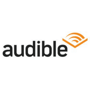 Audible app logo and branding on a smartphone or digital device screen.