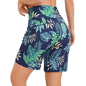 Quenteen Women’s 9" Athletic High Waisted Bermuda Short (4 Colors) $5