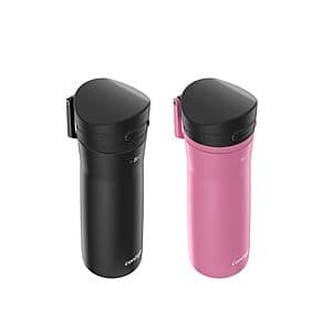 2-Pk 20-Oz Contigo Jackson Chill 2.0 Water Bottle w/ Autopop Lid (Pink & Black) $18