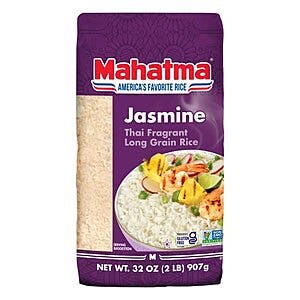 $2.44: Mahatma Jasmine Rice, 32-Ounce at Amazon