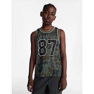 Boys' Clearance Apparel: Weekend Academy Mesh Tank Top (Uniform Green) $2.85 & More