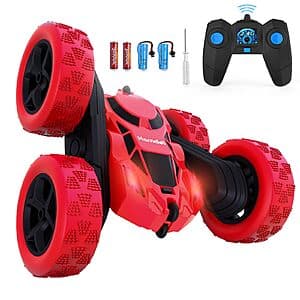 Prime Members: Hamdol 360° Rotating Remote Control RC Stunt Car w/ LED Lights $10 + Free Shipping