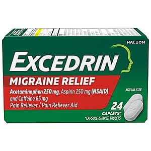 24-Ct Excedrin Migraine Migraine Relief Caplets 2 for $0.40 after $5.90 Rebate + Free Pickup on $10+