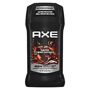 Axe for Men 2.7 oz stick antiperspirant deodorant in packaging.