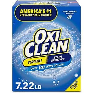 7.22 lbs. OxiClean Versatile Stain Remover Powder $9 + Free S/H for Prime Members