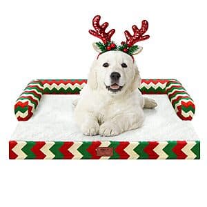 MEKIY Orthopedic Waterproof Christmas-Themed Dog Bed (Various) from $18 + Free Shipping