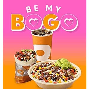 Qdoba Mexican Eats Restaurant Offer: Purchase Entrée & Drink & Get Free Entrée w/ Offer (Valid 2/14 Only)