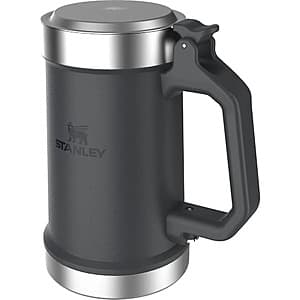 24-Oz STANLEY Classic Bottle Opener Beer Stein (Black) $19.05