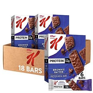 Three boxes of Special K Protein Bars displayed together, showing the product packaging with brand and nutritional information visible.