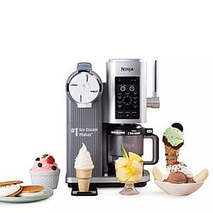 Ninja CREAMi Scoop & Swirl Ice Cream and Soft Serve Maker w/ 13 Programs $200 + Free S&H