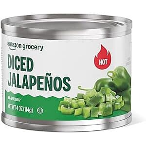 4-Oz Amazon Grocery Diced Jalapenos (Hot) $0.75 w/ S&S