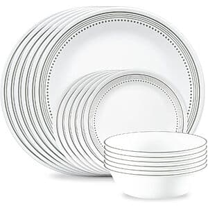 Corelle Vitrelle 18-Pc Service for 6 Dinnerware Set (Various) from $40 + Free S&H