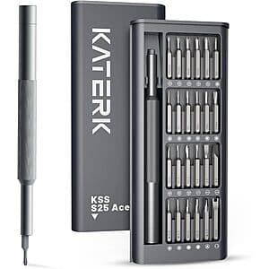 Katerk 25-in-1 Precision Magnetic Screwdriver Set Kit $4.95