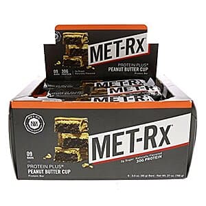 9-Pack 3-Oz MET-Rx Protein Plus Bar (Peanut Butter Cup) $12.05 w/ Subscribe & Save