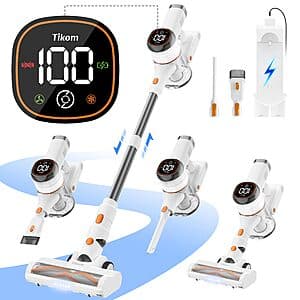 Prime Members: Tikom V500 Cordless Stick Vacuum Cleaner $52 + Free Shipping