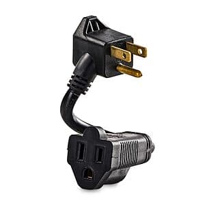 6" CyberPower GC201 Heavy-Duty Extension Cord w/ 2x Grounded Outlets $2.40