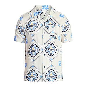 Corona Men's & Big Men's Graphic Button-Up Shirt (2 Colors, Select Sizes) from $3.90