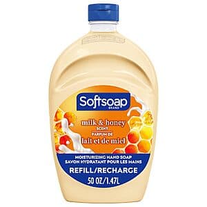 50-Oz Softsoap Moisturizing Liquid Hand Soap Refill (Milk & Honey) $3.60