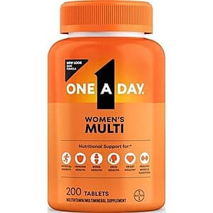 Select Accounts: 200-Ct One A Day Multivitamin for Women $3.70 w/ S&S