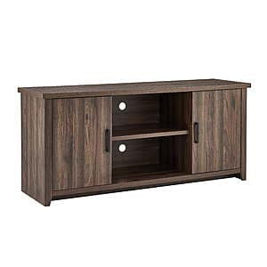 Mainstays TV Stand for TVs up to 65" (Espresso or Canyon Walnut) $74 + Free S&H