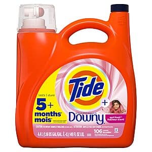 149-Oz Tide Plus A Touch of Downy Liquid Laundry Detergent (April Fresh) $14.20 w/ Subscribe & Save