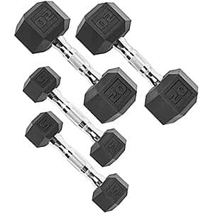 50-Lb CAP Barbell Coated Dumbbell Weight Set (2x 20-Lb + 2x 5-Lb) $43.15 + Free Shipping