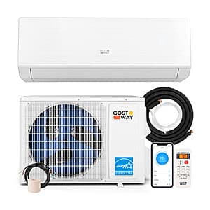 Costway 12000 BTU 24 SEER2 115V Ductless Mini Split Air Conditioner & Heater w/ WiFi $579 + Free Shipping