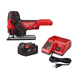 Milwaukee M18 FUEL 18-V Barrel Grip Jig Saw w/5.0Ah Battery Starter Kit $199 + Free Shipping