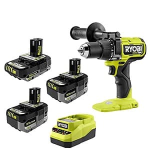 RYOBI ONE+ HP 18V Brushless 1/2 " Hammer Drill Kit w/ 2x 4Ah + 2Ah HP Batteries $179 + Free S&H