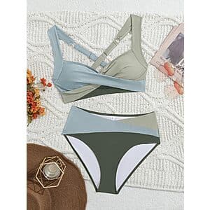 2-Pc B2prity Women's Mid Rise Swimsuit Bikini Sets (Various) $10