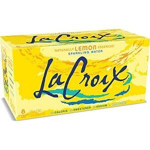 8-Pack 12-Oz LaCroix Sparkling Water (Lemon) $2.50 