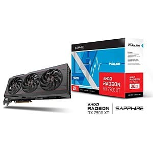 Sapphire Pulse Radeon 7900 XT 20GB GDDR6 PCIe 4.0 x16 ATX Video Card $700 + Free Shipping
