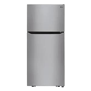 Costco Members: LG 20 cu. ft. Top Freezer Fridge: Stainless Steel $550 & More + Free Delivery