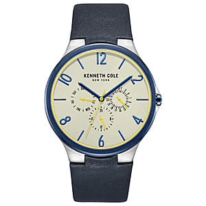 44mm Kenneth Cole Classic Quartz Grey Dial Men's Watch $30 + Free S&H