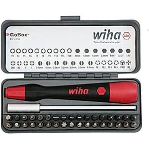 36-Pc Wiha GoBox Precision Micro Bit Set $30
