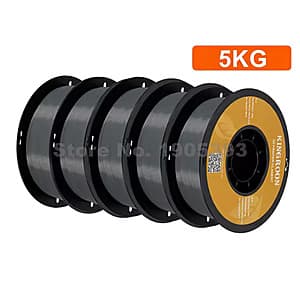 5Kg (5x 1Kg) KINGROON PETG 3D Printer Filament (Gray or Blue) $38.50 + Free Shipping