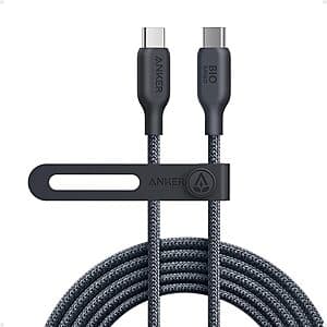 Prime Members: Anker 10' 240W Bio-Braided Type C Charging Cable (Black or Blue) $12 + Free Shipping