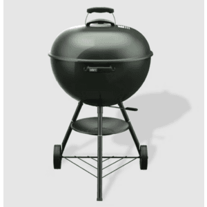 Weber Original Kettle 22-inch charcoal grill with American Flag green design and lid.