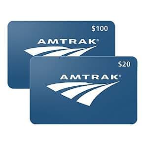 Costco Members: $100 Amtrak eGift Card + $20 eGift Card $100