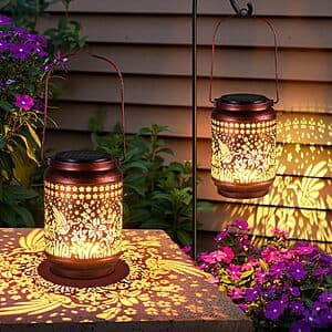 2-Pack KOOPER Waterproof Hummingbird Hanging Solar Lantern Lights $16 + Free Shipping