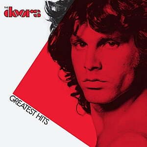 The Doors: Greatest Hits vinyl LP album cover with classic band imagery and album title.