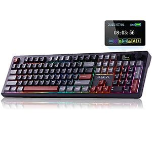 AULA F106 PRO 104-Key Tri-Mode Wireless RGB Mechanical Keyboard (Linear Switch) $70 + Free Shipping